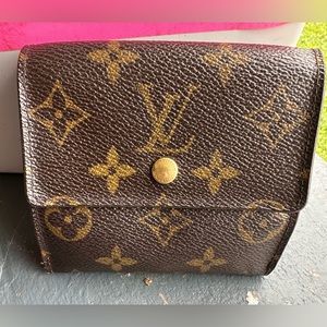 Authentic Louis Vuitton Monogram Elisa Compact Wallet